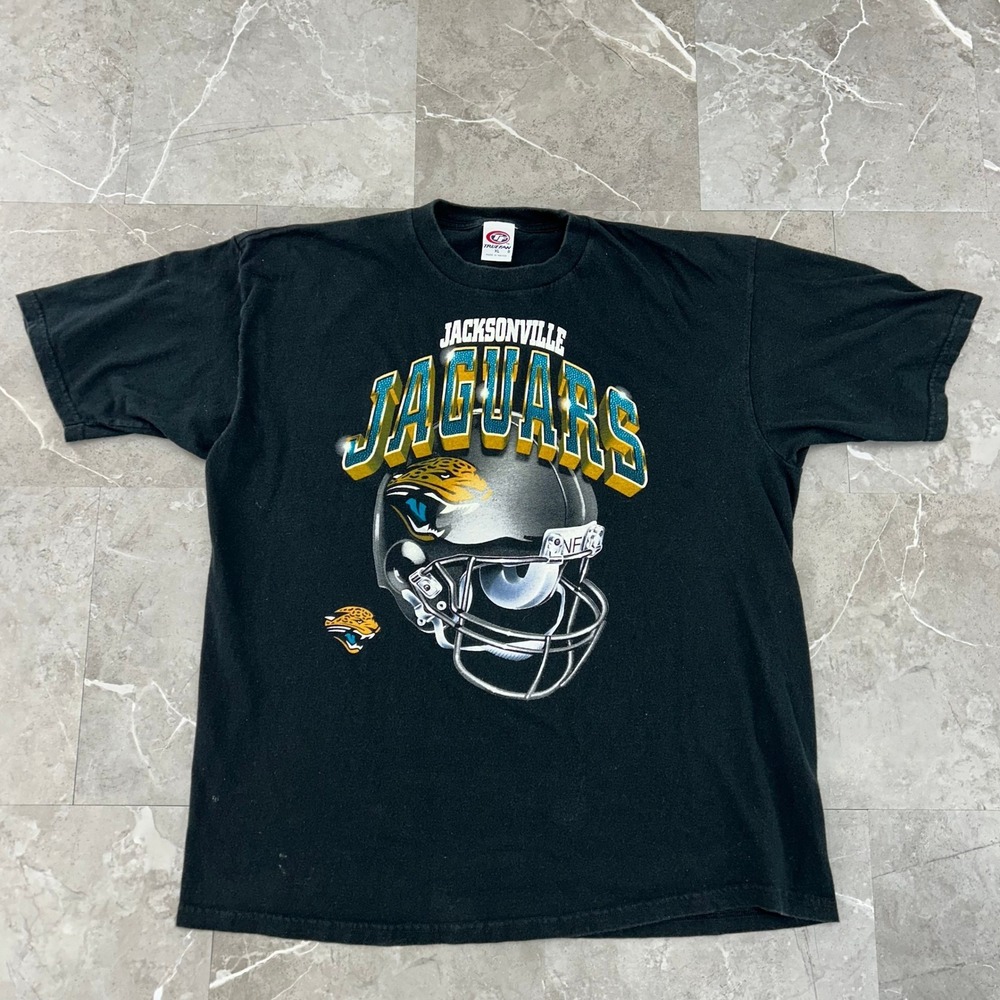 Vintage Jacksonville Jaguars Graphic Tee Mens XL Short Sleeve Shirt Black NFL